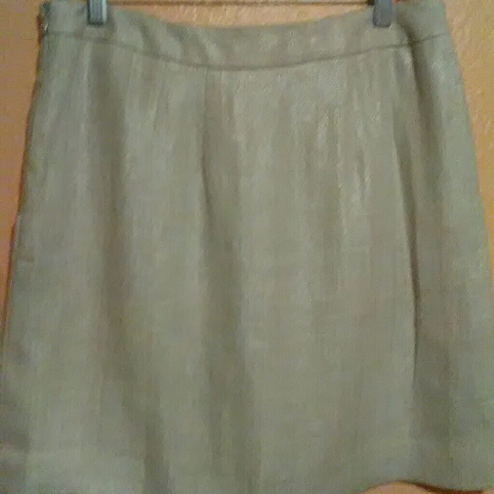 Loft tan lined skirt